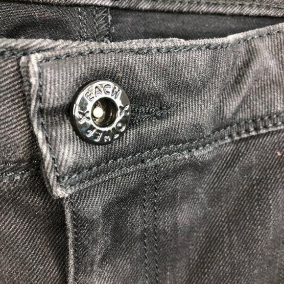 Each x Other Contrast Panel Moto Jeans Knee Slit - Picture 7 of 13